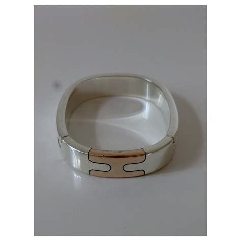 bracelet jonc argent femme hermes|bijouterie en argent Hermes.